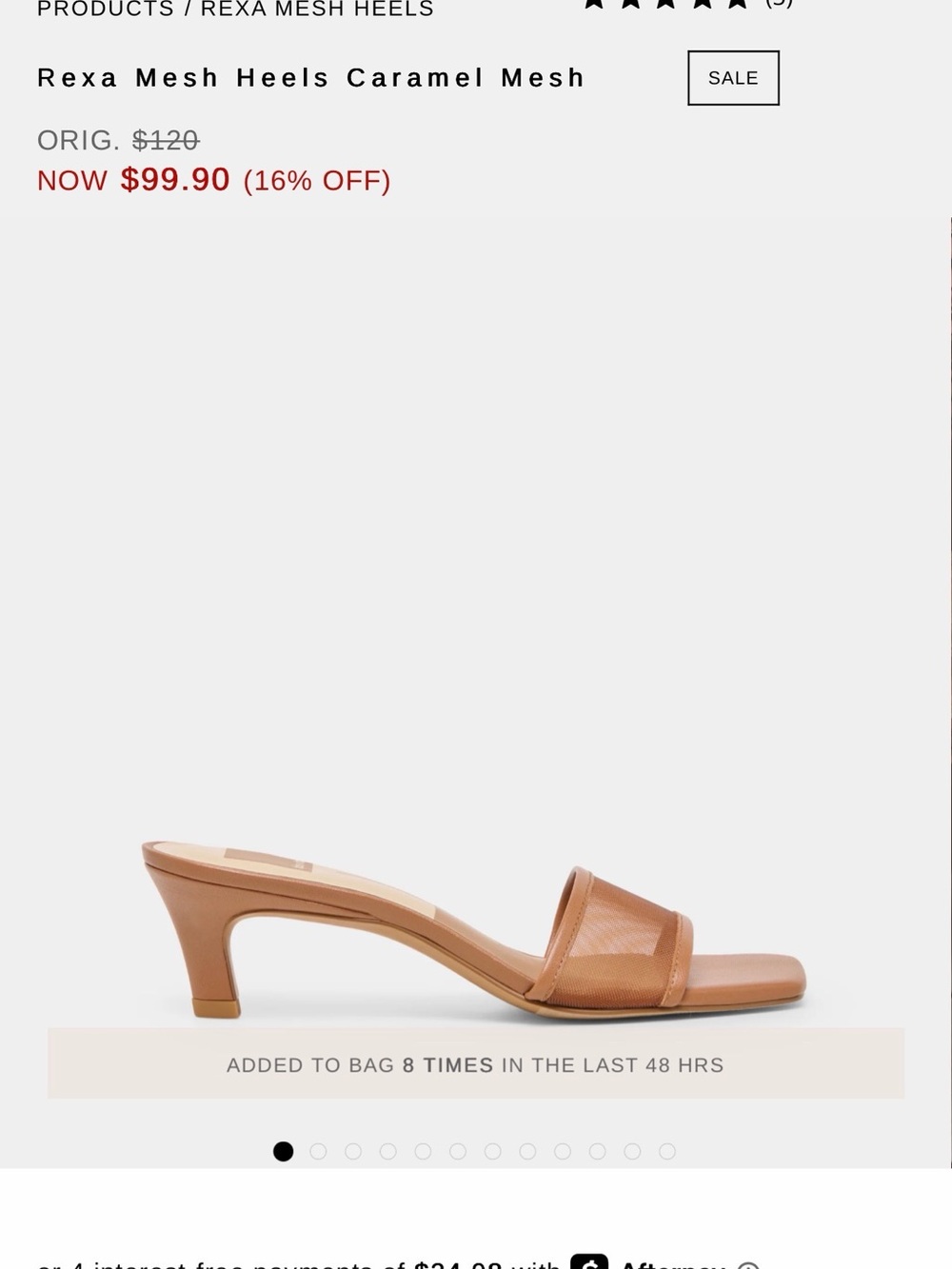 Dolce Vita Caramel Mesh Slide Heels - Never Been Worn!!
